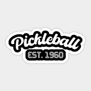 Pickleball 60s Sticker